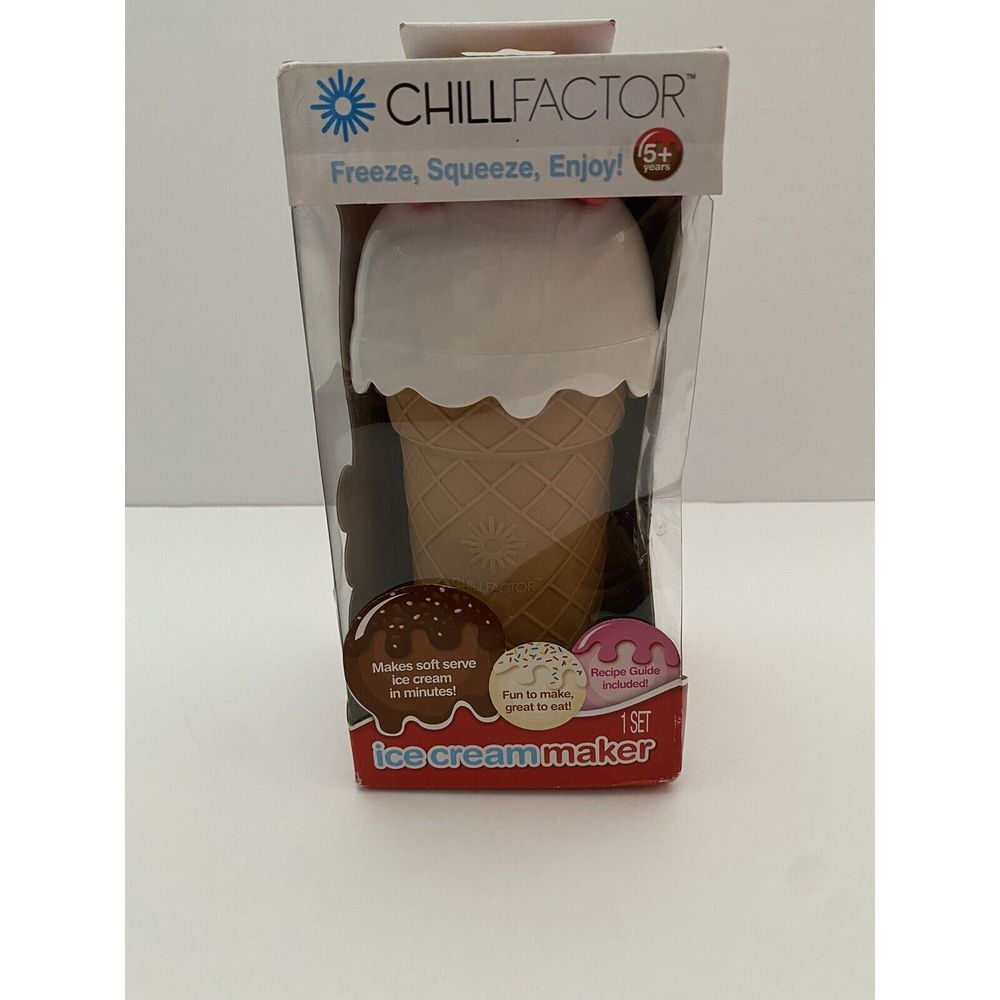 NEW Chill Factor Ice Cream Maker Set | Quick & Easy 4‎ Step Soft Serve